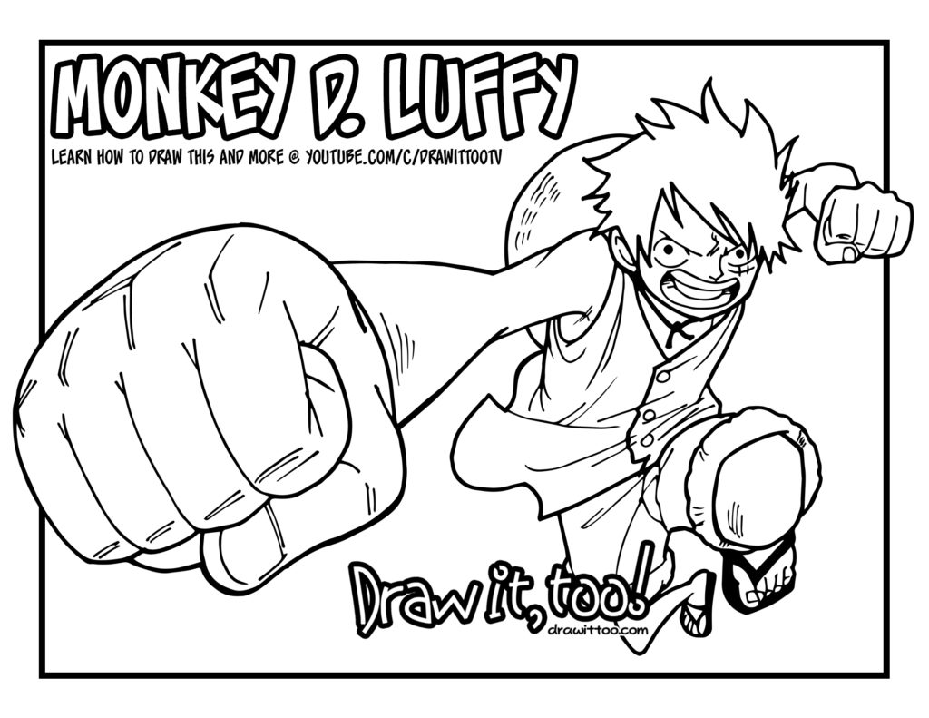 Monkey D. Luffy! | Draw it, Too!