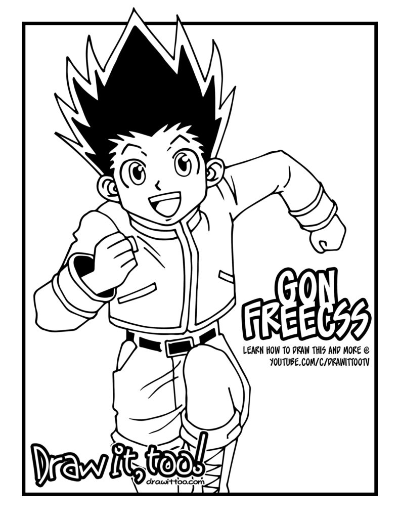 Gon Freecss (Hunter X Hunter) - Draw it, Too!