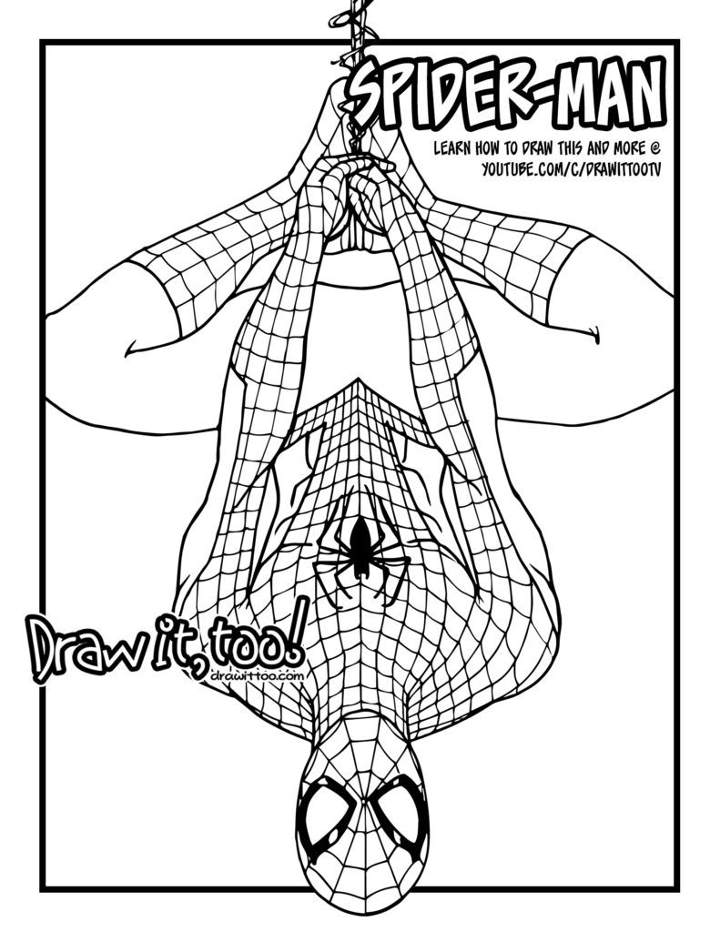 Spider-Man (Classic Comic Version) Tutorial | Draw it, Too!
