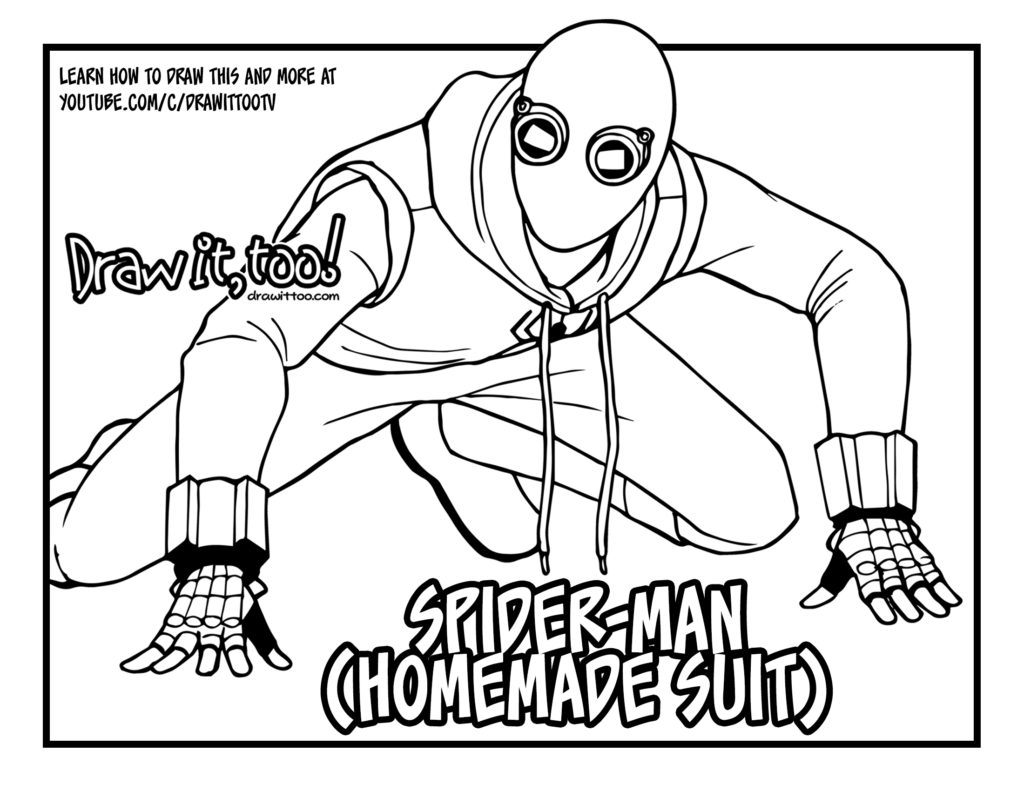 How To Draw Spider Man Homecoming