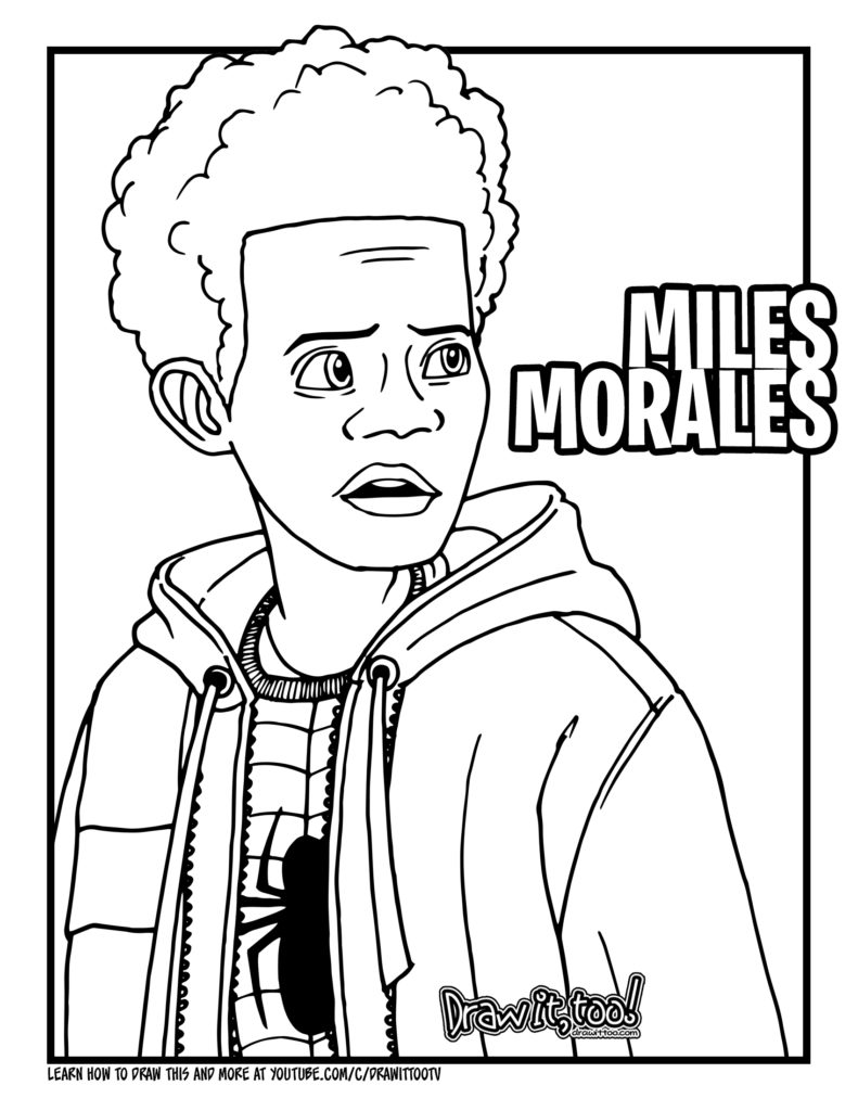 How to Draw MILES MORALES (Spider-Man: Into the Spider ...