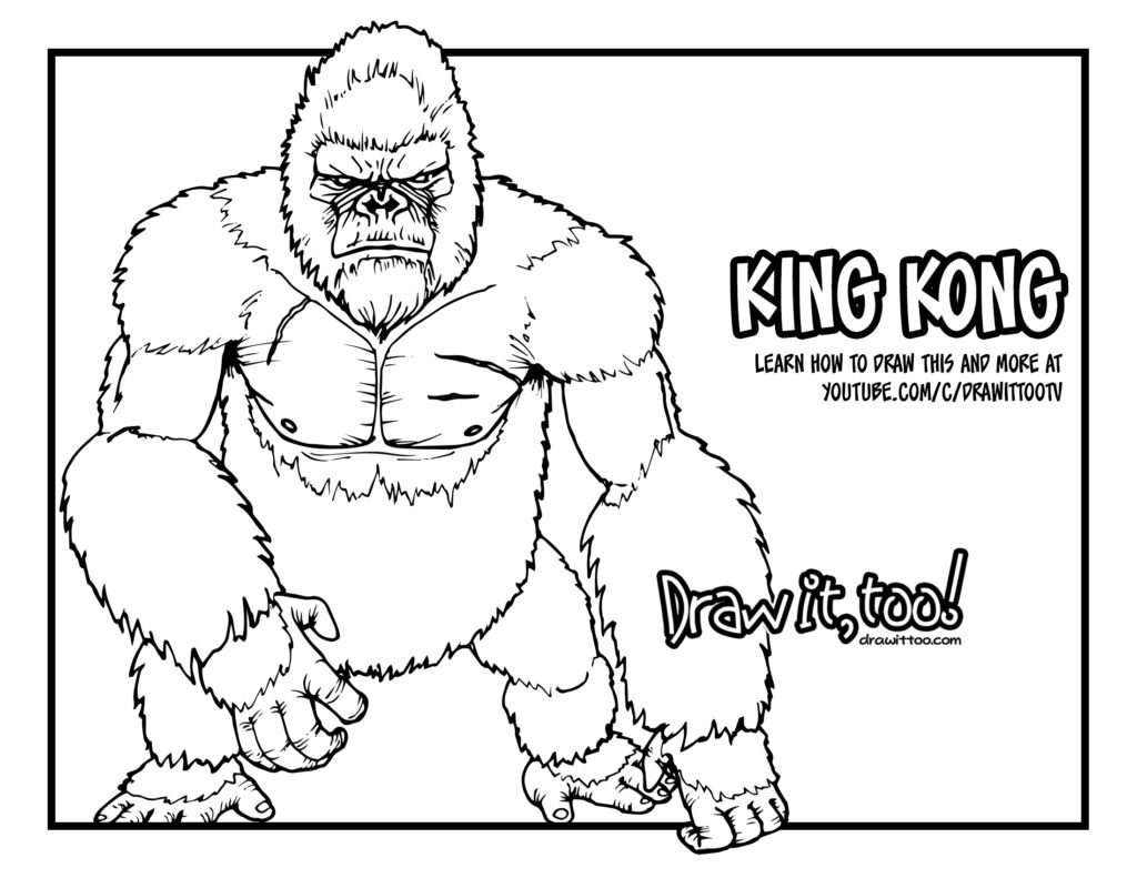 Coloring Pages Kong King Of The Apes 8