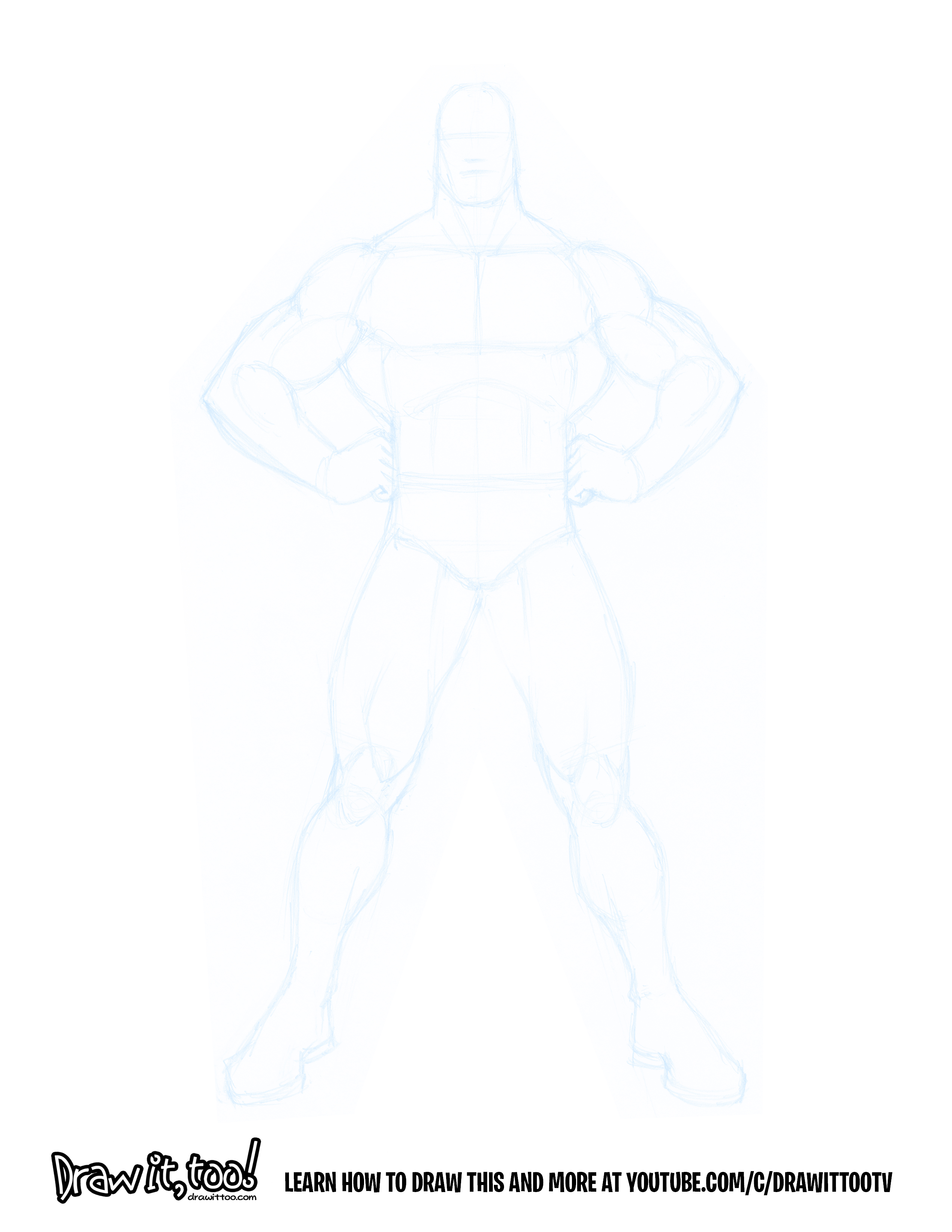 How To Draw The CLASSIC SUPERHERO POSE - Draw It, Too!