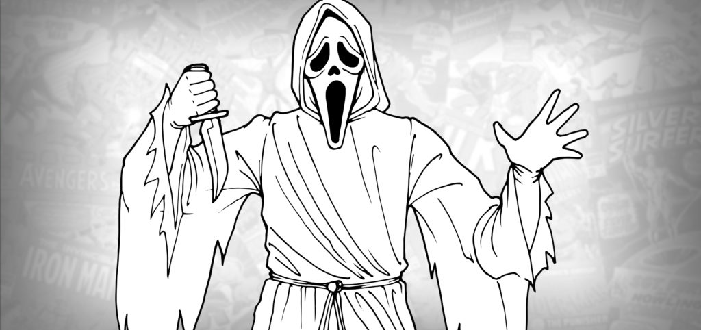 How To Draw Ghostface Scream Drawing Tutorial Draw It Too 